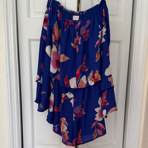 Pink Lily Pants - Pink Lily off the shoulder romper